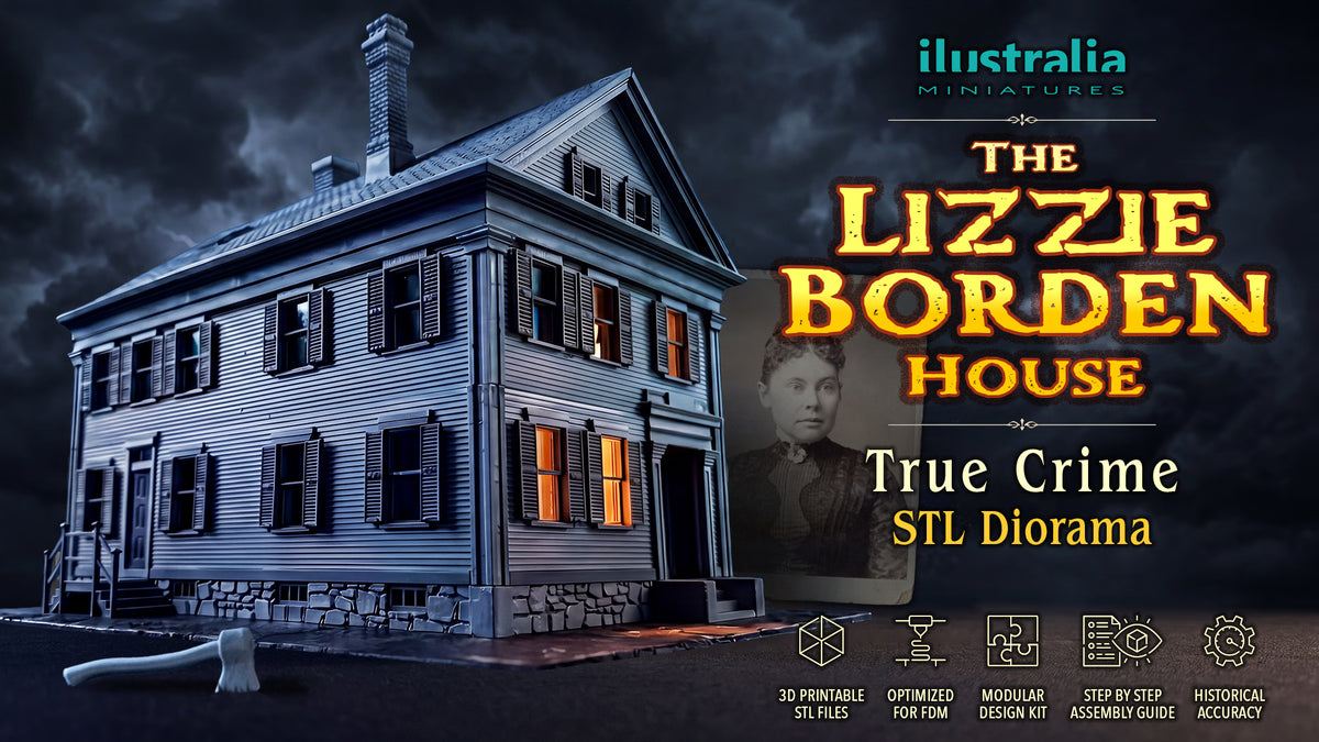 Lizzie Borden House | 28mm Full Building | MiniHalla