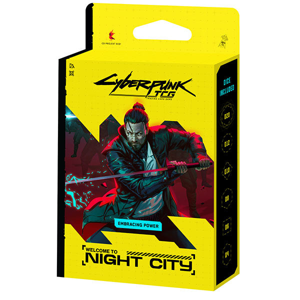 Updated - Cyberpunk TCG - Welcome to Night City Starter Deck Display – Embracing Power