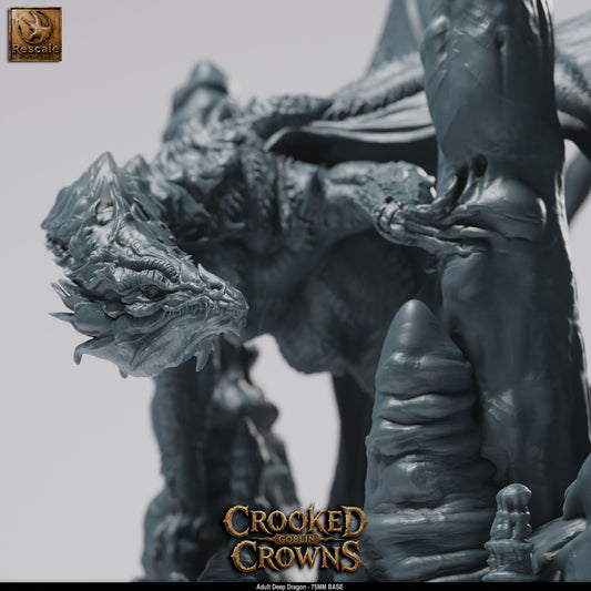 Deep Dragon (Adult) | 12K Resin 75mm Underdark Terror for D&D & RPGs