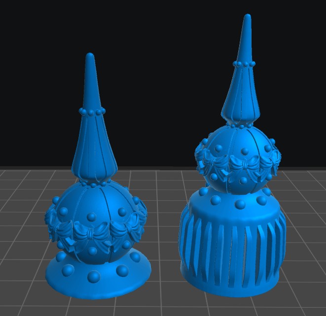 Christmas Tip Color Cap | 12K Resin Dropper Bottle Holder for Vallejo & Army Painter