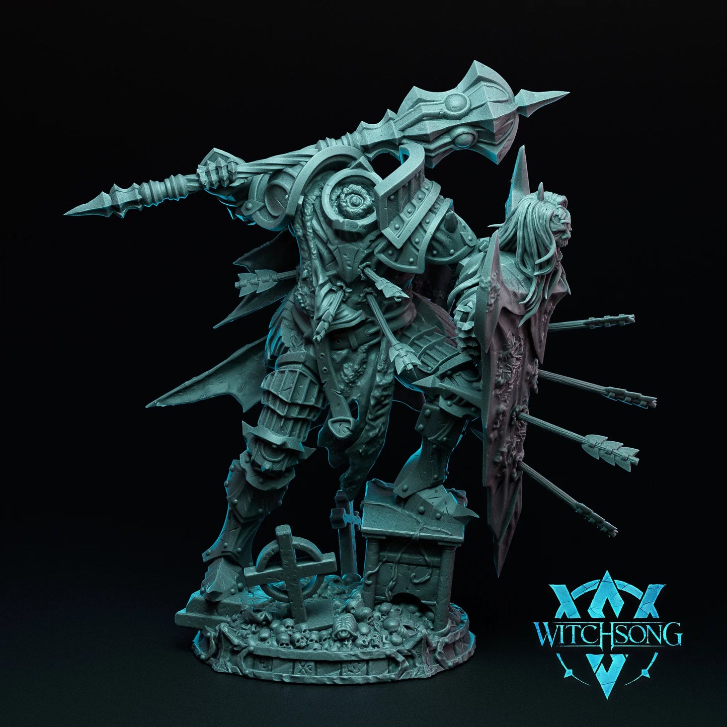 Colossal Knight Horror | 12K Resin Miniature with Base for D&D, Warhammer AOS & RPGs