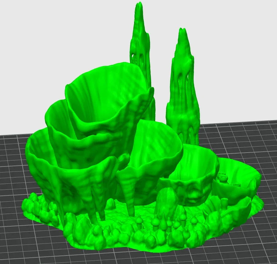 Exo-Planet Crag Pool B – Alien Biome Terrain by RM Printables