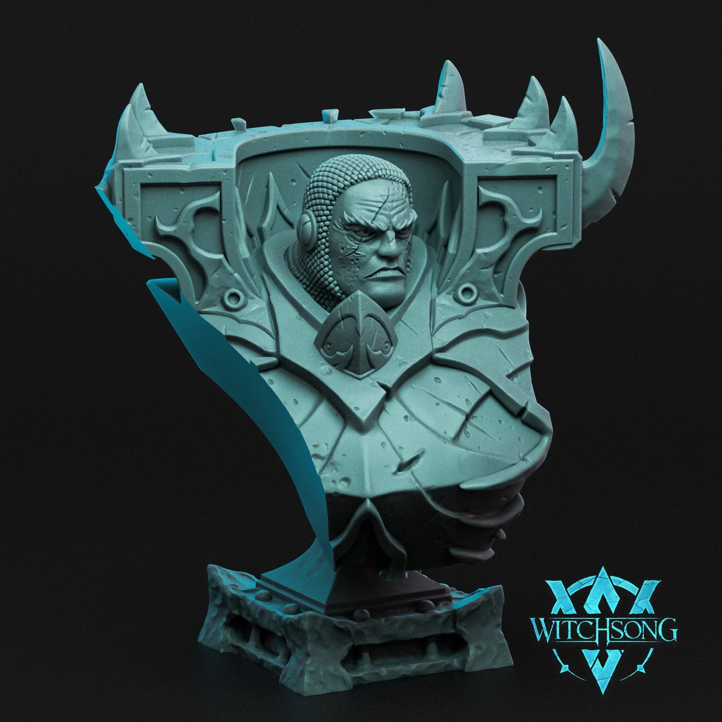 Fallen Overseer Bust | 12K Resin Miniature with Base for D&D, Warhammer AOS & RPGs