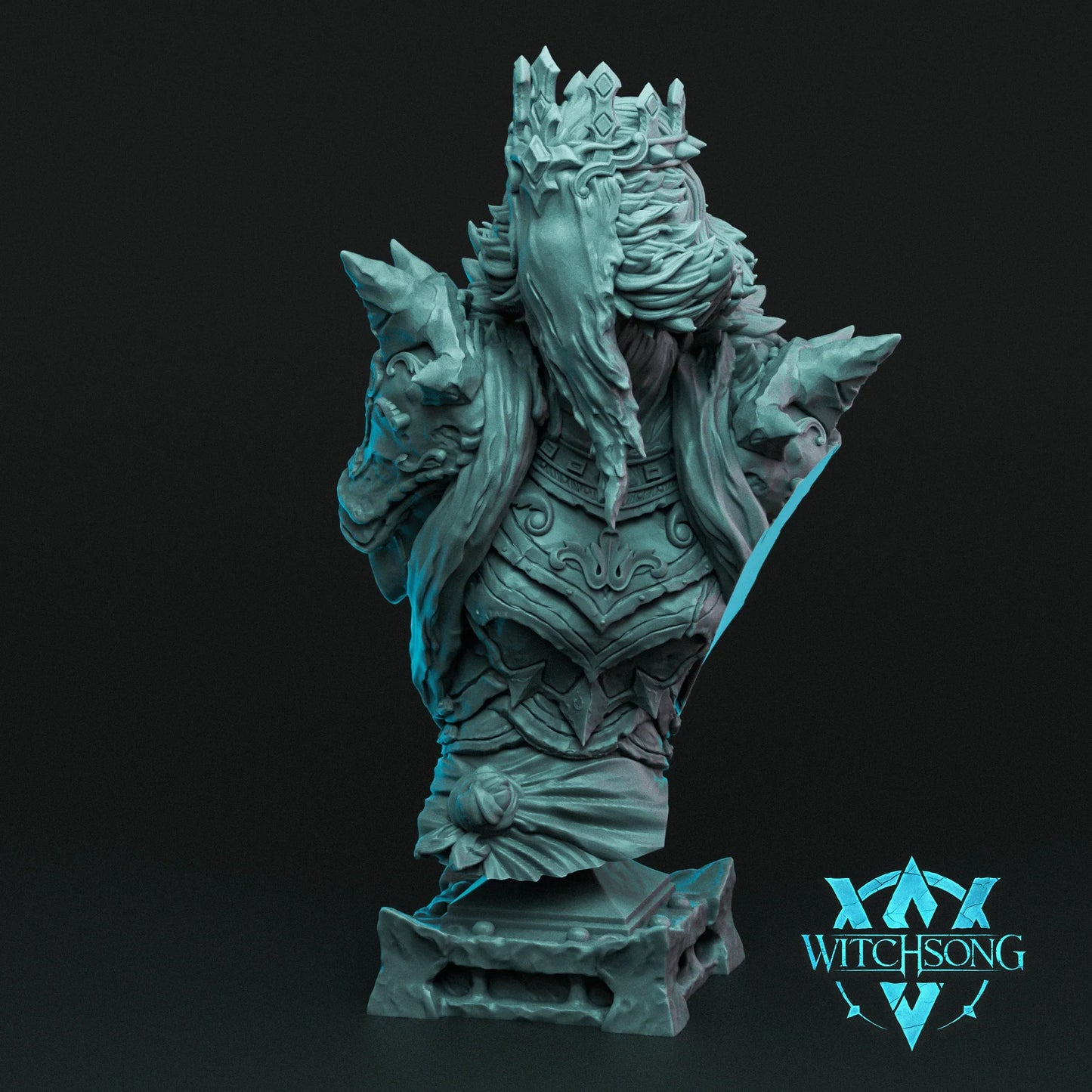Faceless Queen Bust – 12K Resin D&D Display Piece (With Base)