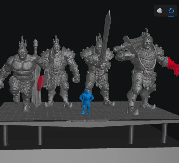 Fire Giant Warband Set – 12K Resin D&D Miniatures (With Bases) for Warhammer, Pathfinder & RPGs