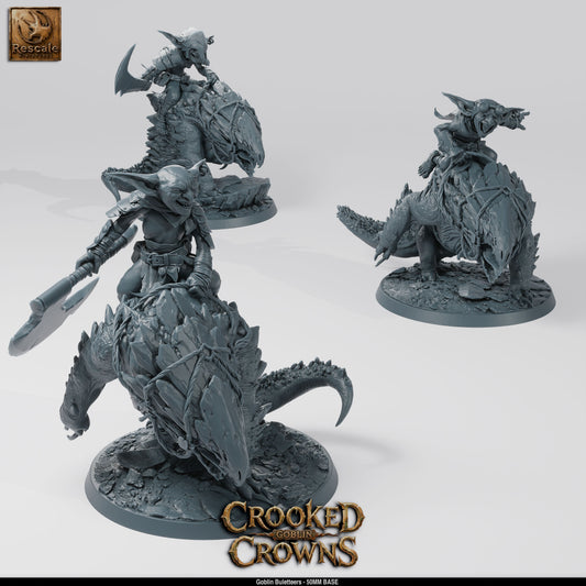Goblin Buletteers | 5-Pack 12K Resin 50mm Monstrous Cavalry