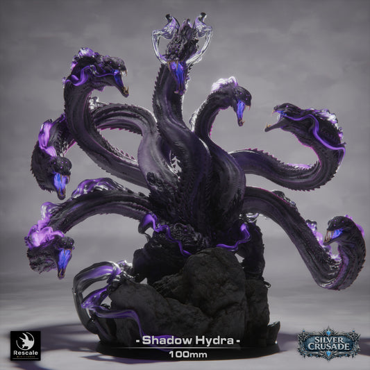 🌑 Shadow Hydra | 12K Resin 100mm Multi-Headed Horror for D&D & RPGs 🐍
