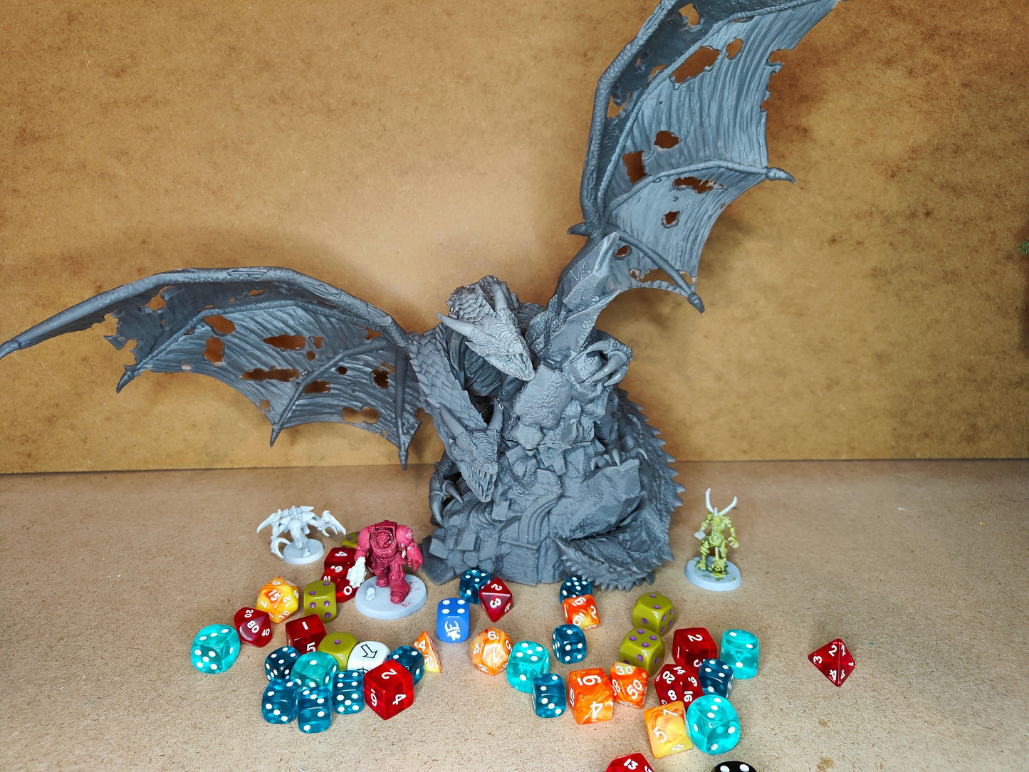 Zombie Dragon by RM Printables | 12K Resin Miniature for D&D, Warhammer AOS & RPGs
