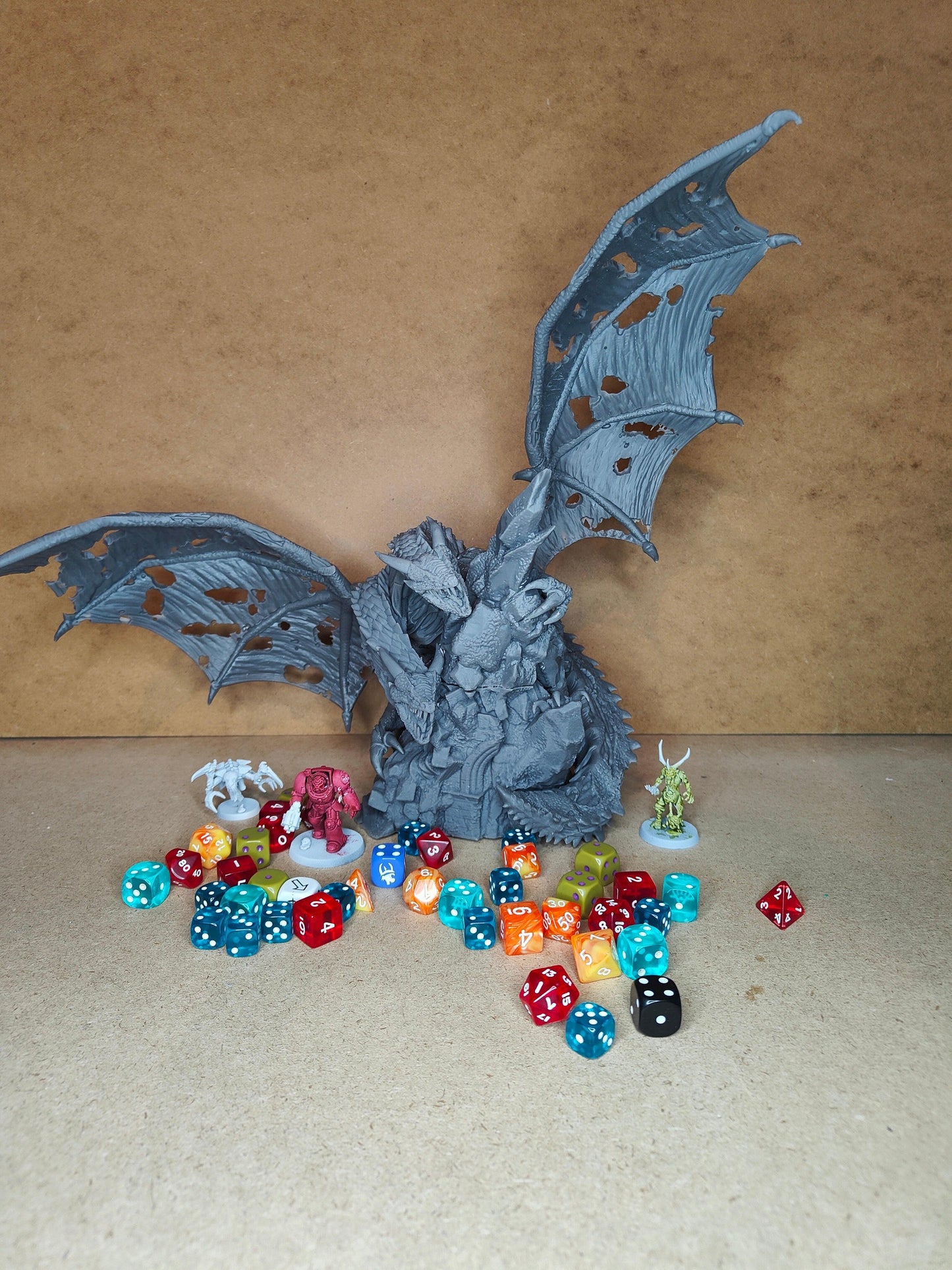 Zombie Dragon by RM Printables | 12K Resin Miniature for D&D, Warhammer AOS & RPGs
