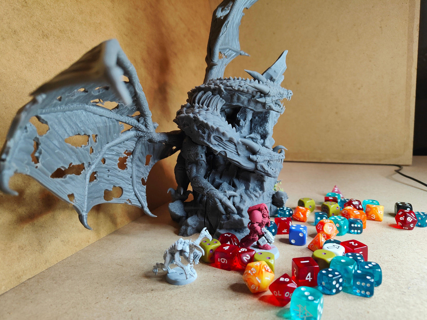 Zombie Dragon by RM Printables | 12K Resin Miniature for D&D, Warhammer AOS & RPGs