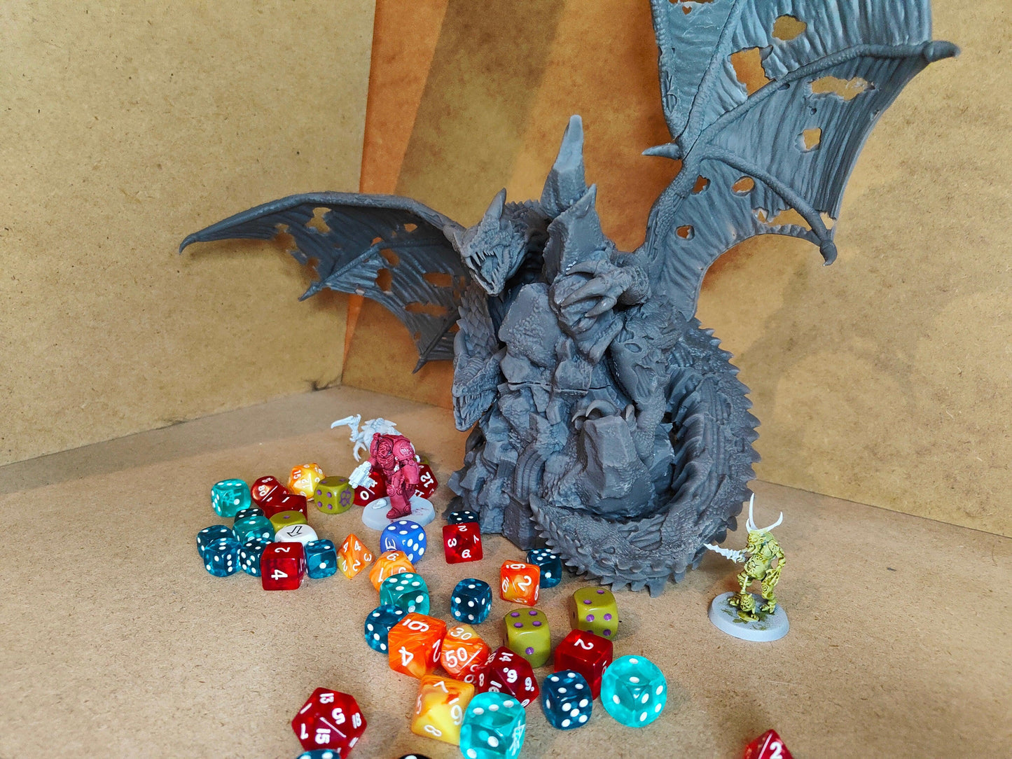 Zombie Dragon by RM Printables | 12K Resin Miniature for D&D, Warhammer AOS & RPGs