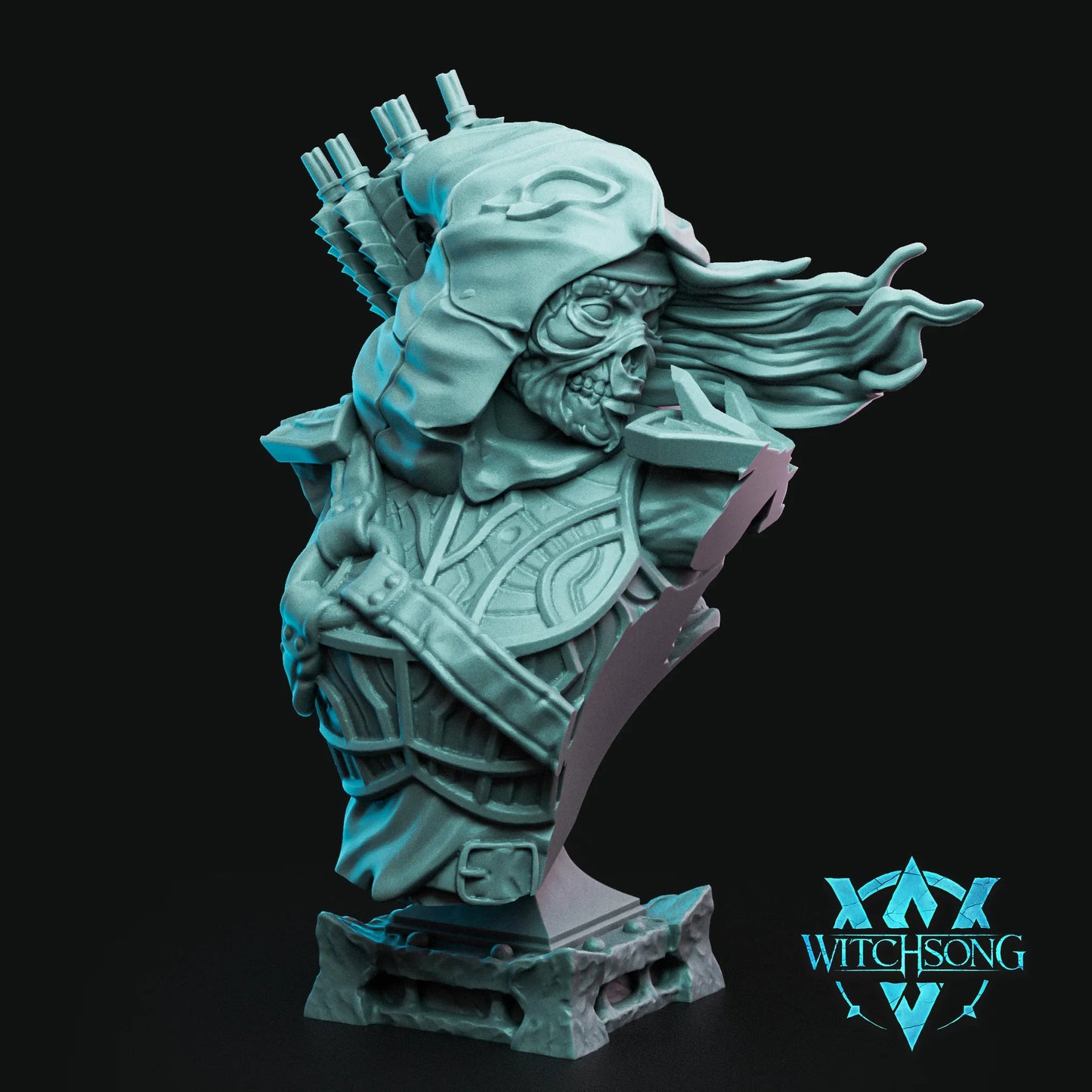 Lieutenant of the Lost Archer Bust | 12K Resin Miniature with Base for D&D, Warhammer AOS & RPGs