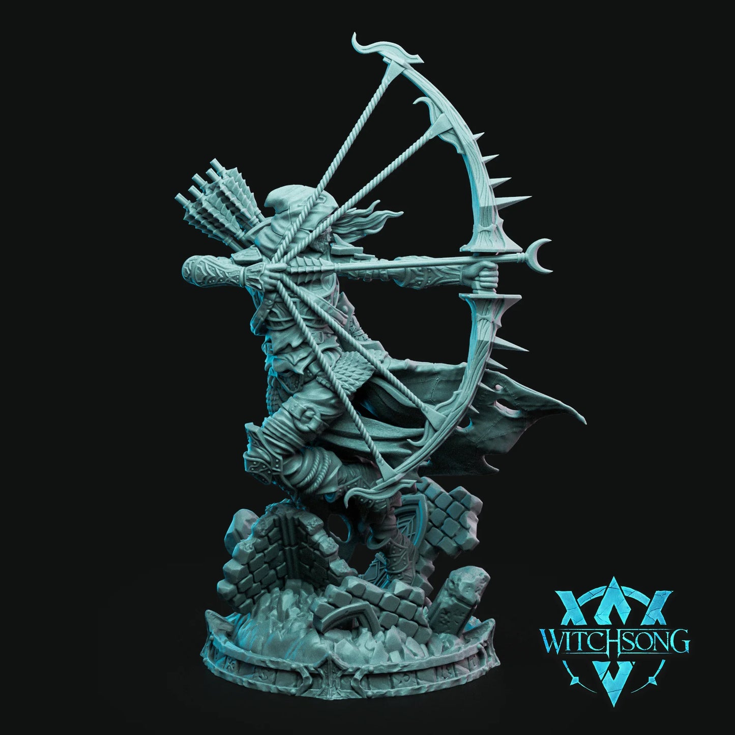 Lieutenant of the Lost Archer | 12K Resin Miniature with Base for D&D, Warhammer AOS & RPGs