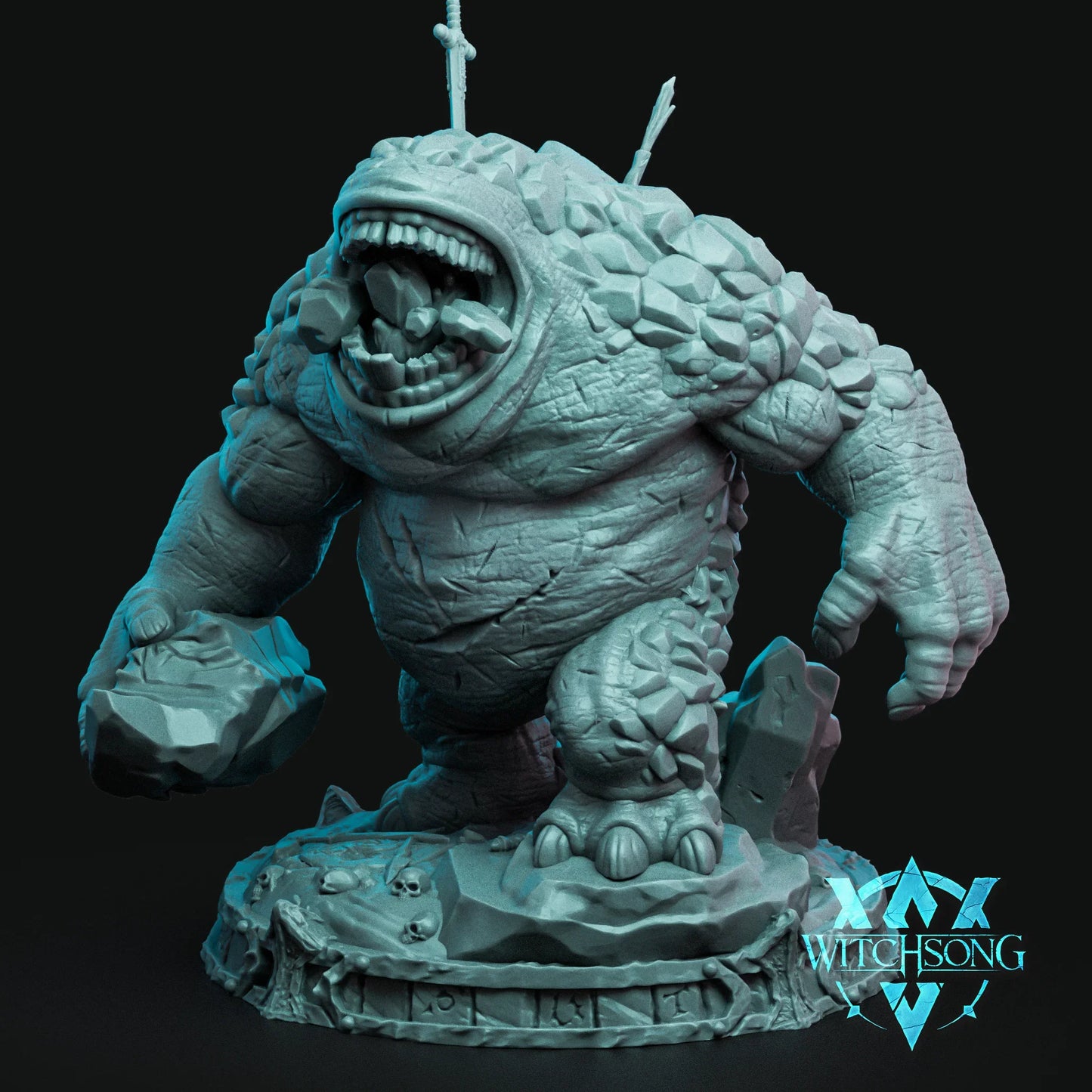Lak, Eater of Rock | 12K Resin Miniature with Base for D&D, Warhammer AOS & RPGs