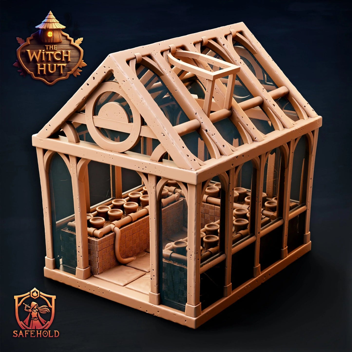 The Witches Greenhouse – PLA Plastic Fantasy Terrain for D&D, Warhammer AOS & RPGs