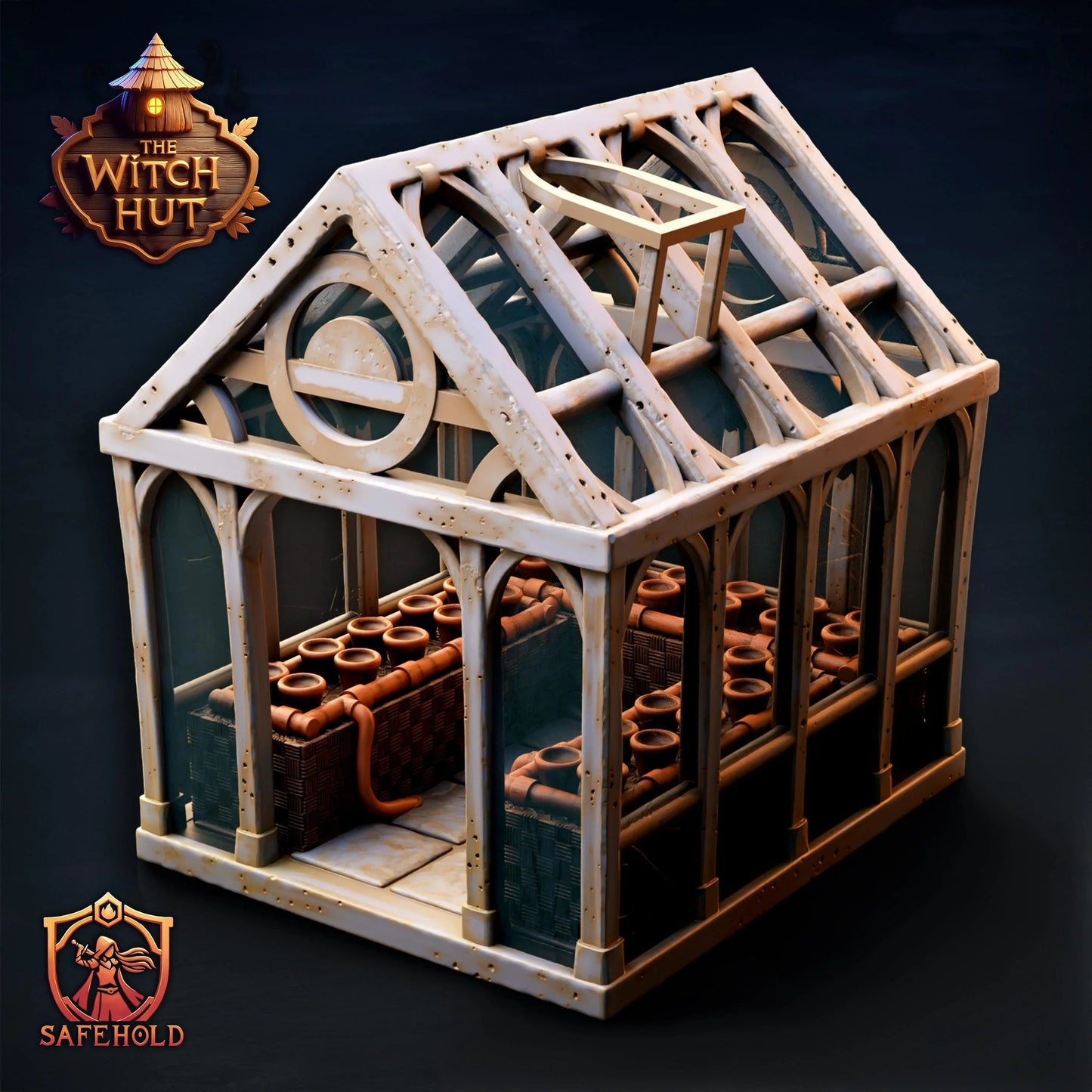 The Witches Greenhouse – PLA Plastic Fantasy Terrain for D&D, Warhammer AOS & RPGs