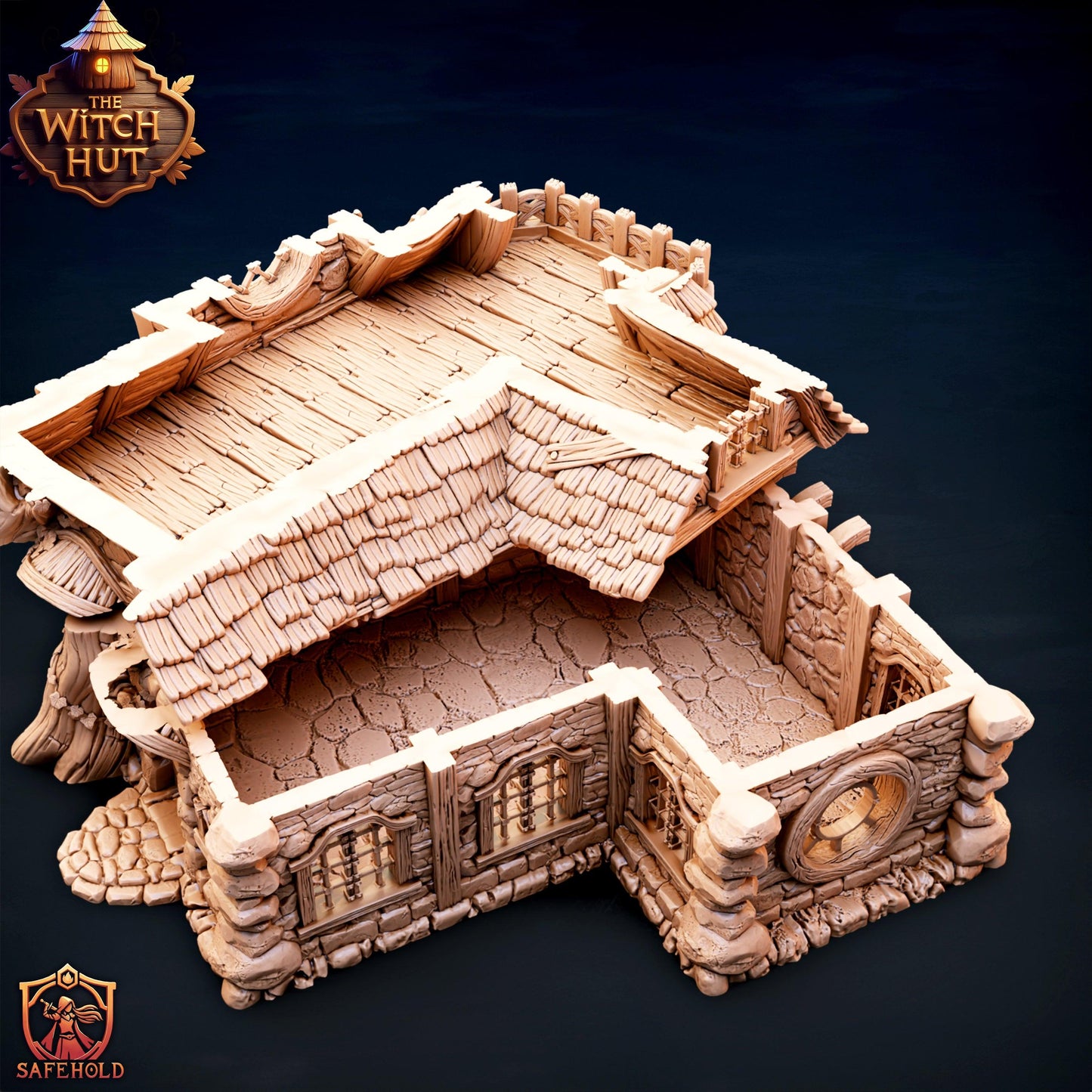 Witch’s House – PLA Plastic Fantasy Terrain for D&D, Warhammer AOS & Tabletop RPGs