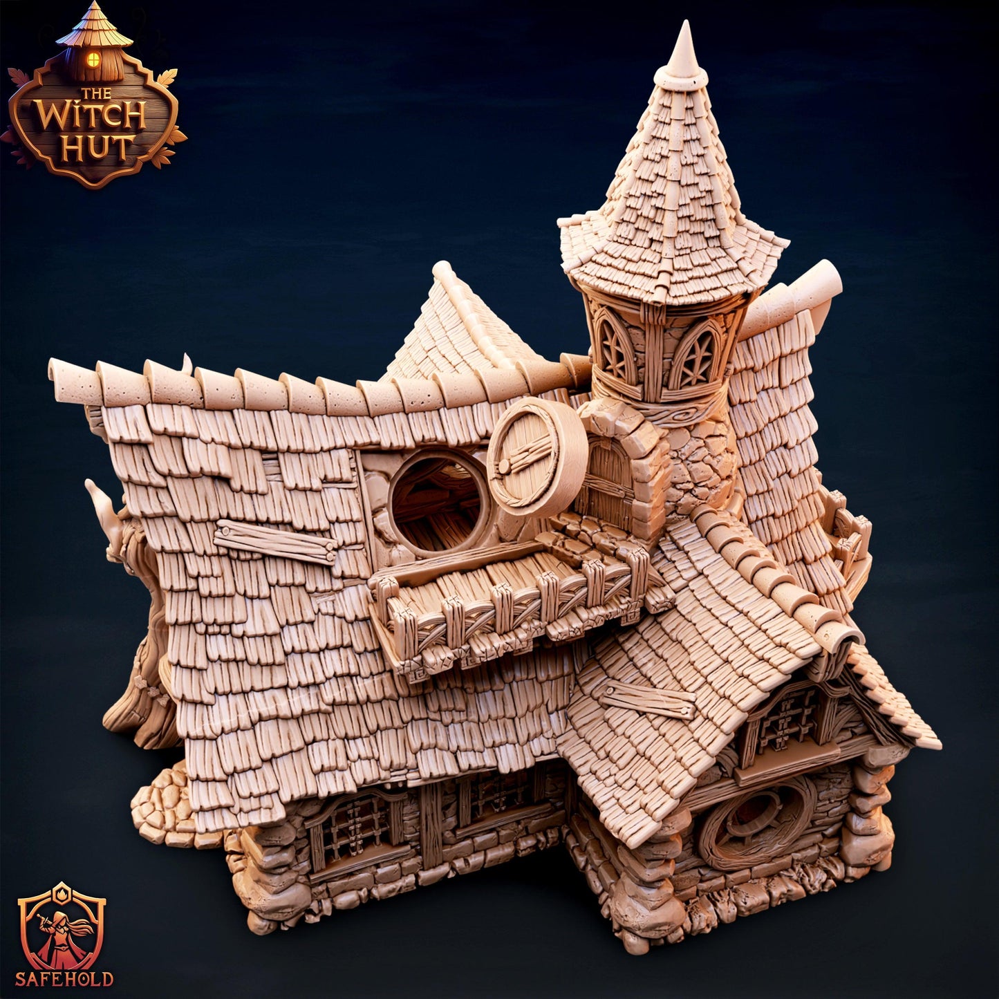 Witch’s House – PLA Plastic Fantasy Terrain for D&D, Warhammer AOS & Tabletop RPGs