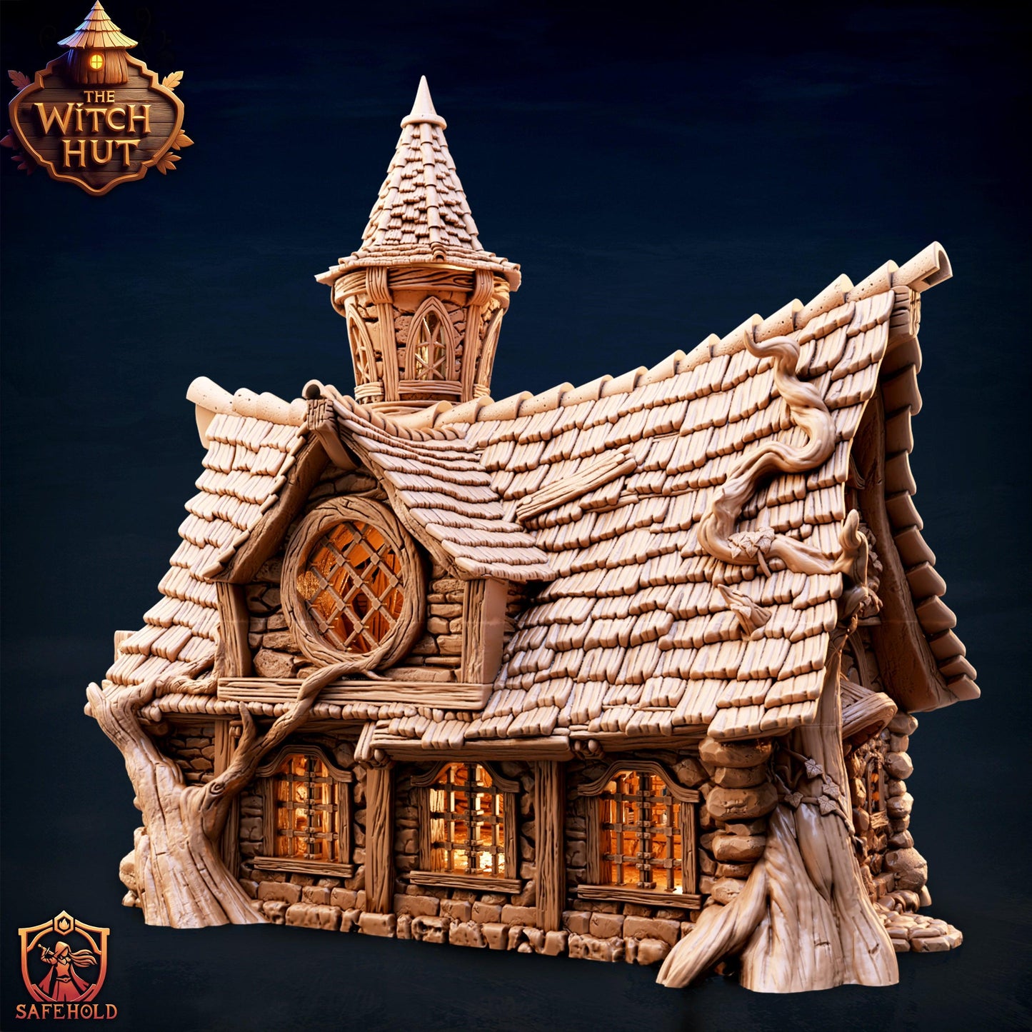 Witch’s House – PLA Plastic Fantasy Terrain for D&D, Warhammer AOS & Tabletop RPGs