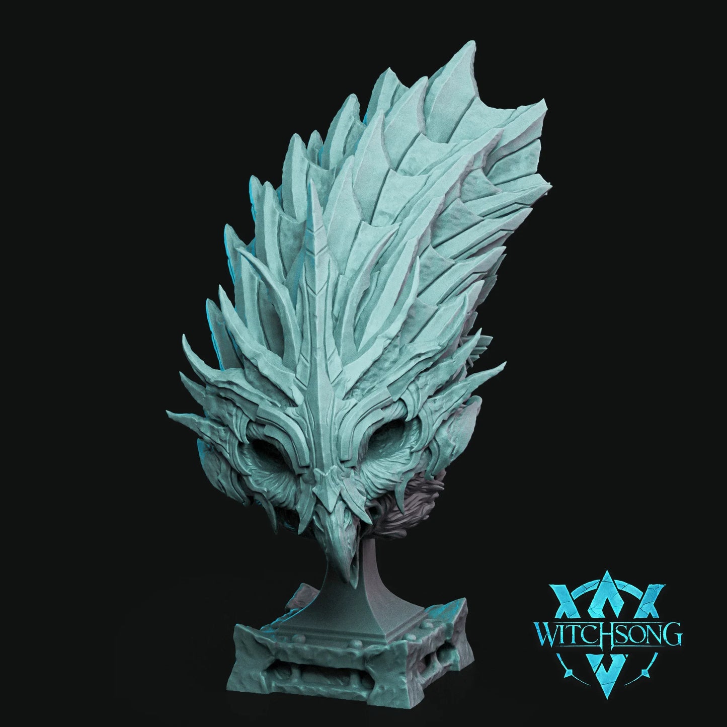Minerva Risen Once Again Bust – 12K Resin D&D Display Piece (With Base)