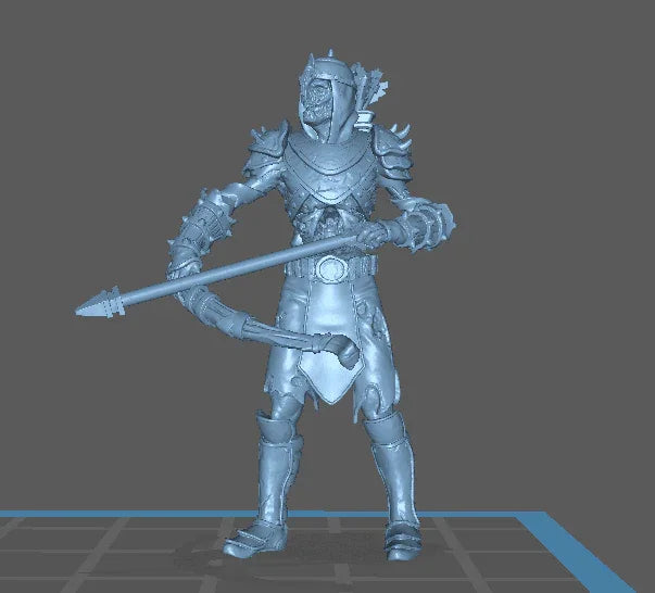 Skeletons with Missile Weapons | 5-Pack 32mm 12K Resin Miniatures