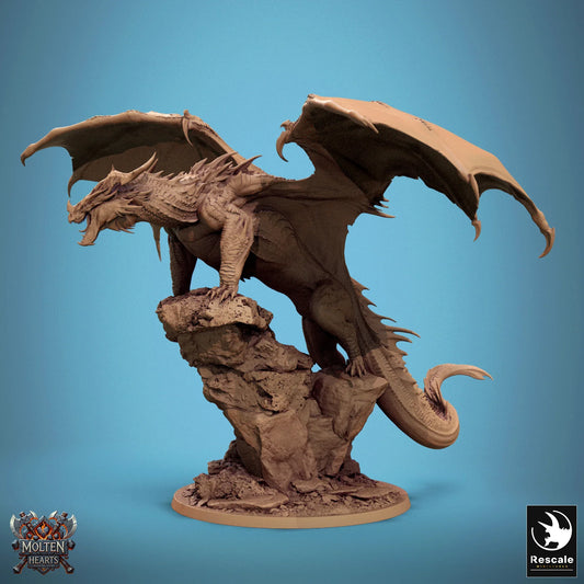 Chromatic Red Dragon | 2024 Redesign - 12K Resin Monster for D&D
