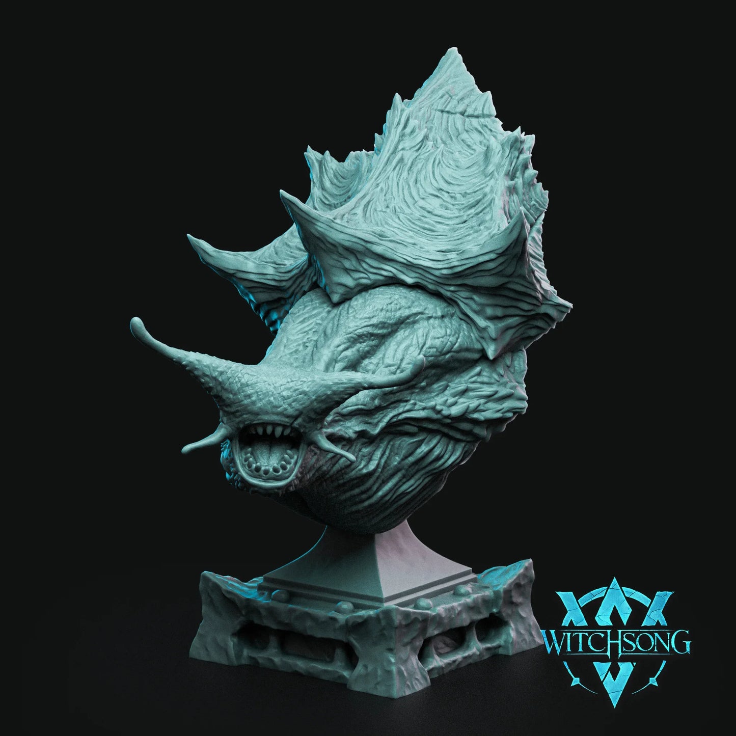 Slug the Snail God Bust – 12K Resin D&D Display Piece (With Base)