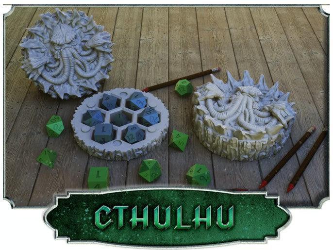 Cthulhu Dice Case – 12K Resin Eldritch Horror Holder for D&D & RPGs