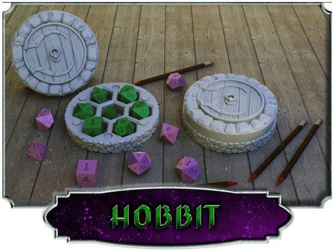 Hobbit Hole Dice Case – 12K Resin Fantasy RPG Dice Holder
