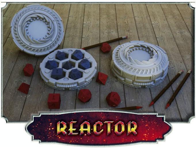 Reactor Dice Case – 12K Resin Sci-Fi RPG Dice Holder for D&D & Cyberpunk Games