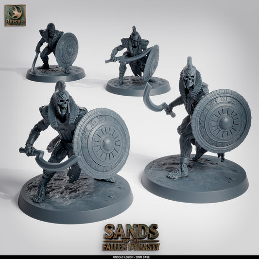 💀 Pack: Undead Legion | 16-Pack 12K Resin 32mm Army for D&D & Wargames ⚔️
