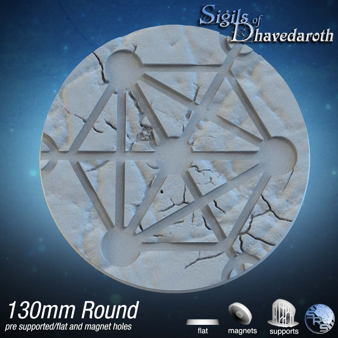 Alchemy Circle Bases by SRS Studios | Mystical 12K Resin Foundations for Warhammer, AOS, D&D & More!