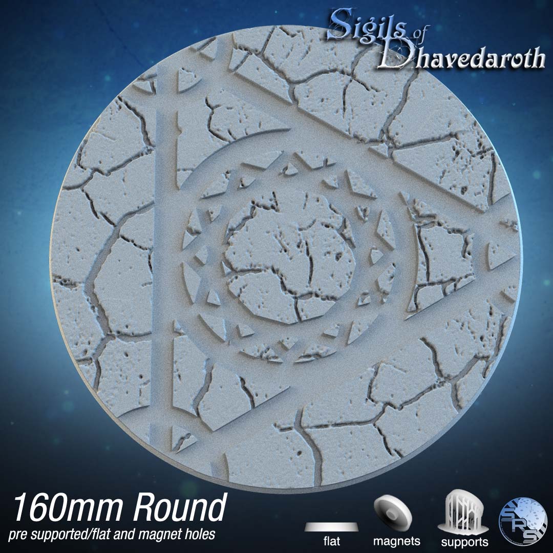 Alchemy Circle Bases by SRS Studios | Mystical 12K Resin Foundations for Warhammer, AOS, D&D & More!