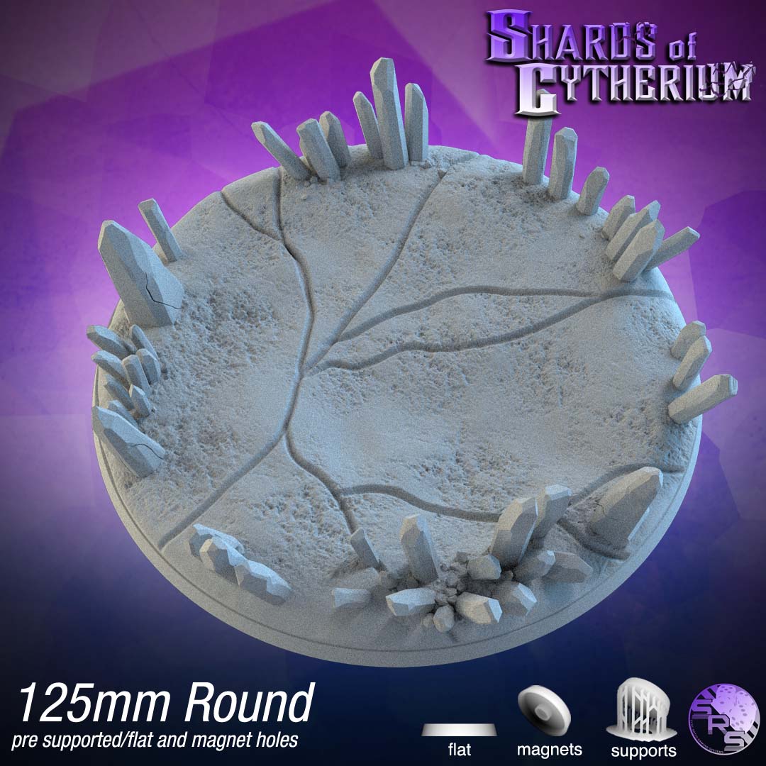 Crystal Circle Bases – Premium 12K Resin Fantasy/Sci-Fi Bases for Tabletop Gaming