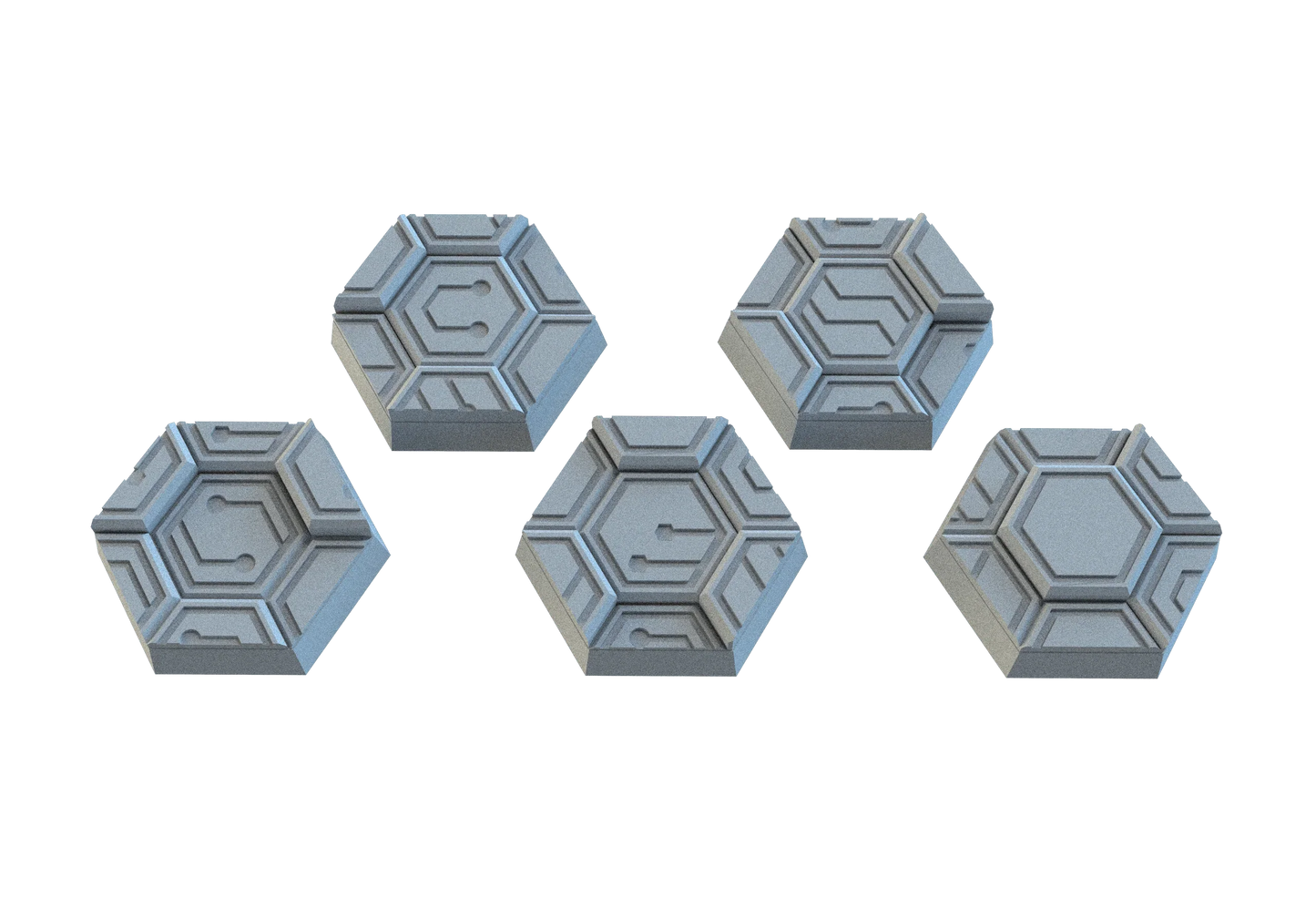 Cyberhex Hex Resin Bases | Futuristic 12K Tech Bases for Necromunda, Warhammer 40k & Sci-Fi