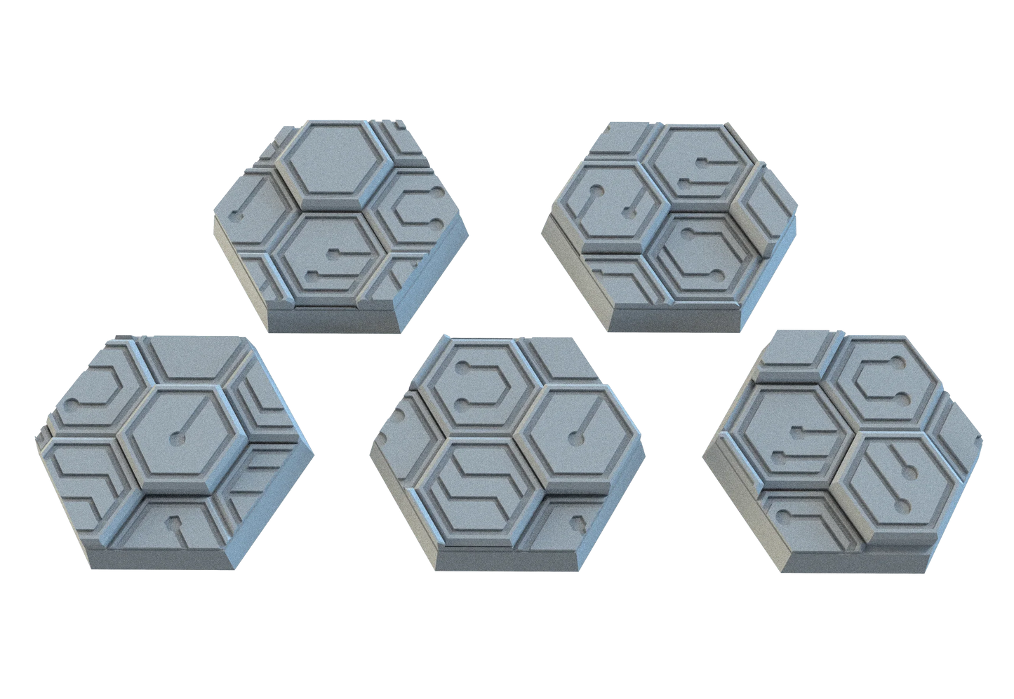 Cyberhex Hex Resin Bases | Futuristic 12K Tech Bases for Necromunda, Warhammer 40k & Sci-Fi