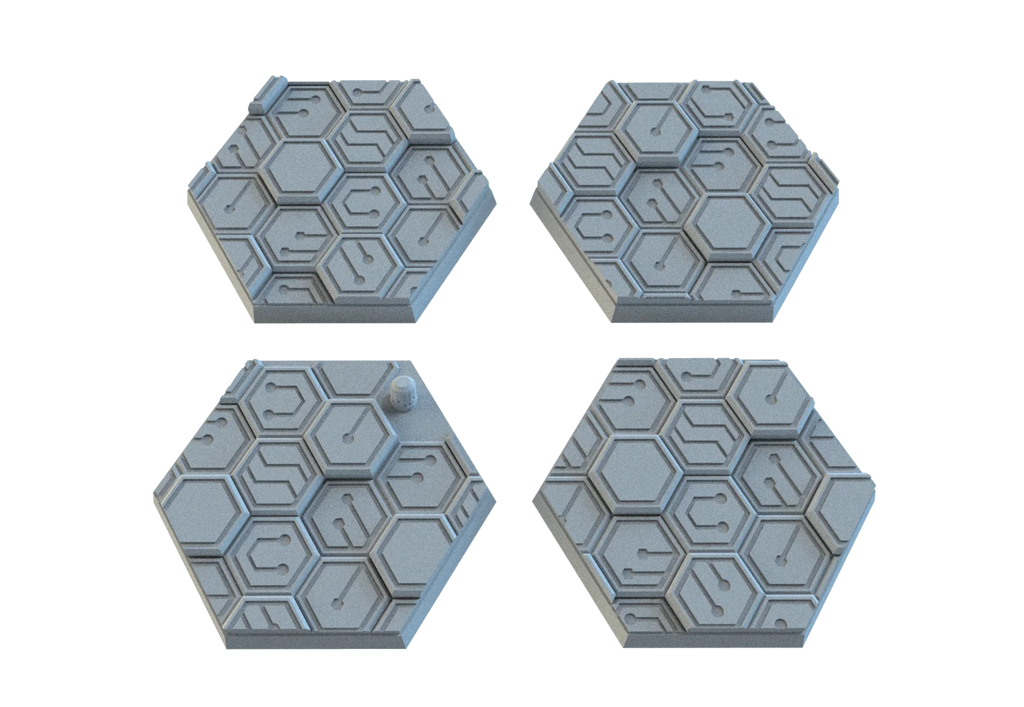 Cyberhex Hex Resin Bases | Futuristic 12K Tech Bases for Necromunda, Warhammer 40k & Sci-Fi