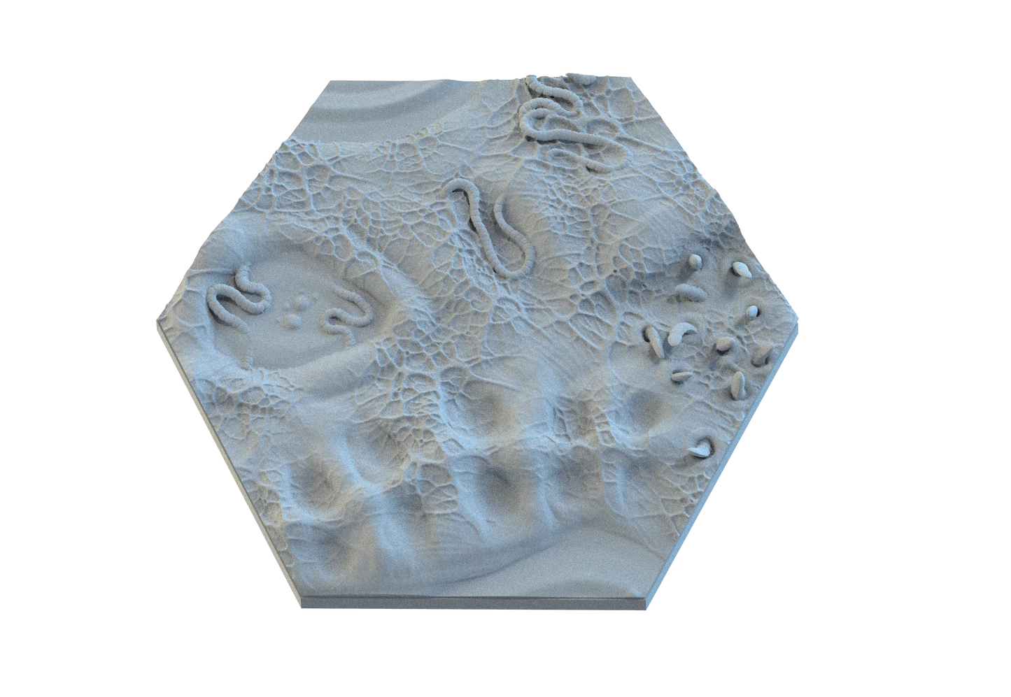 Diseased Hex Resin Bases | Nurgle Rot & Blight for Death Guard, Warhammer, D&D