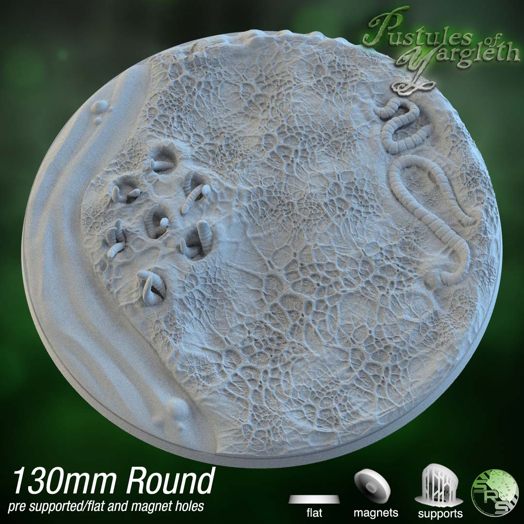 Diseased Circle Resin Bases | Nurgle Rot & Blight for Death Guard, Warhammer, D&D