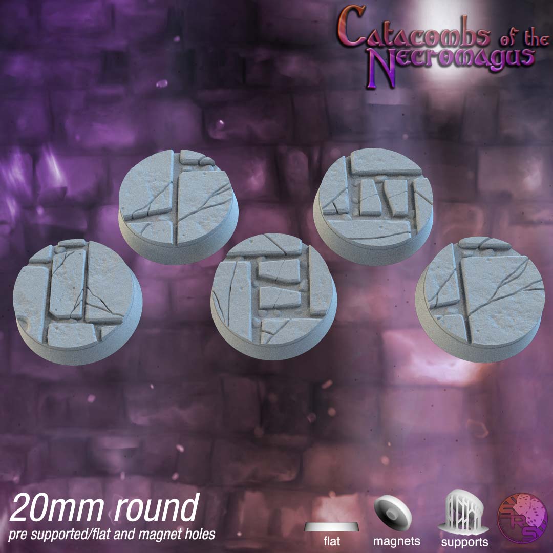 Dungeon Floor Circle Resin Bases | Ancient Stone for D&D, Pathfinder & RPGs
