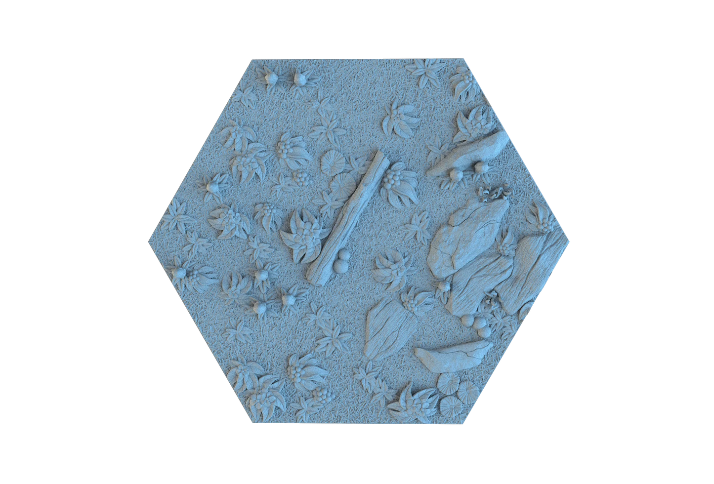 Forest Floor Hex Resin Bases | Wild Woods for D&D, Sylvaneth, Wargaming