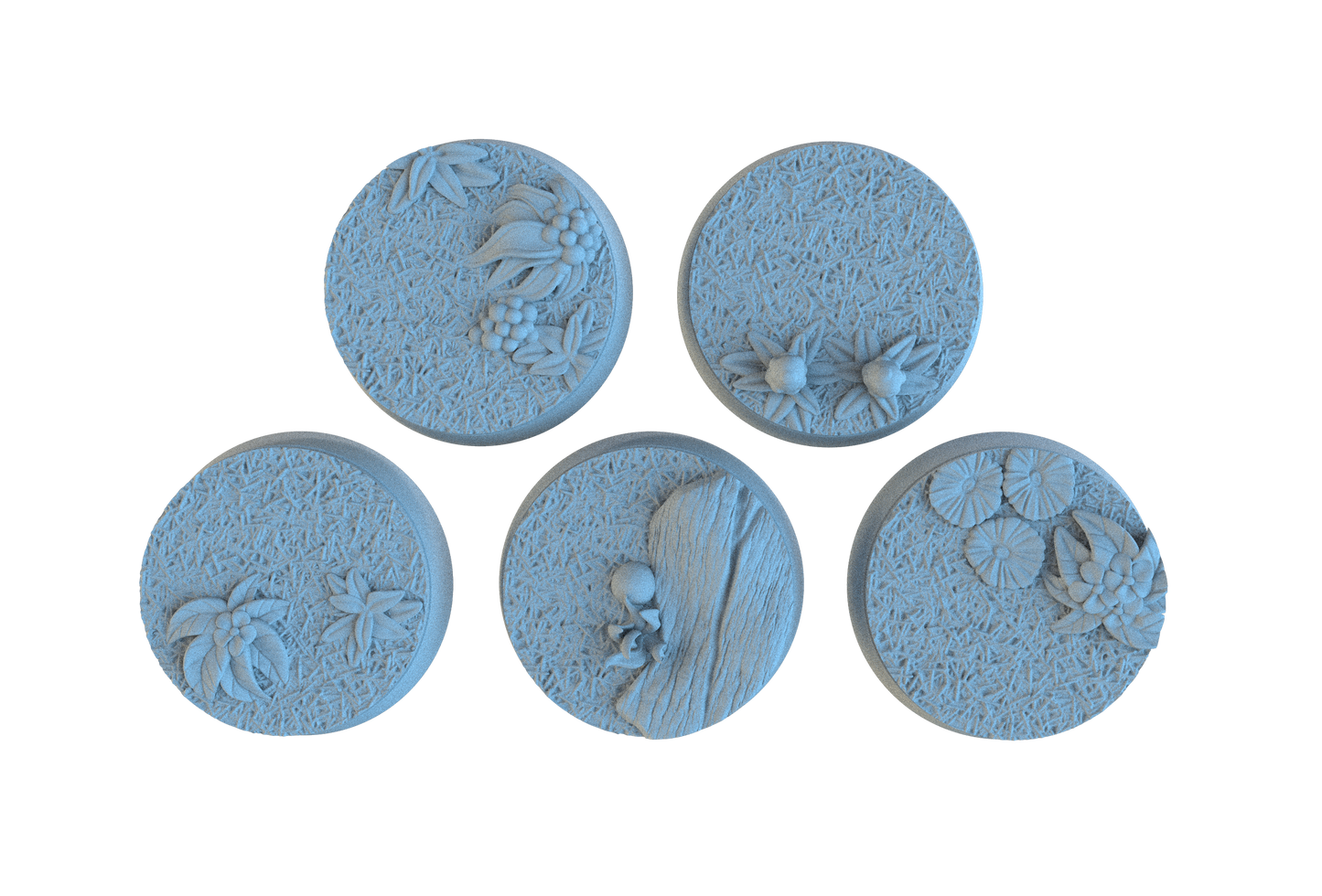 Forest Floor Circle Resin Bases | Wild Woods for D&D, Sylvaneth, Wargaming