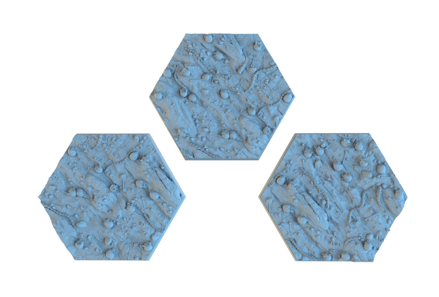 Hellscape Resin Hex Bases | Skulls & Spines for Khorne, Demons, D&D