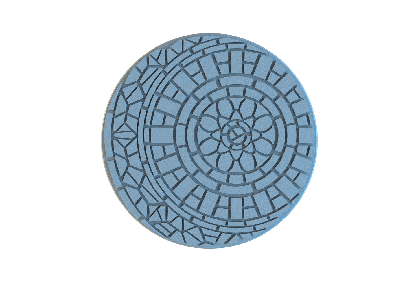 Mosaic Tile Circle Resin Bases | Ancient Artistry for Warhammer, D&D, Wargaming