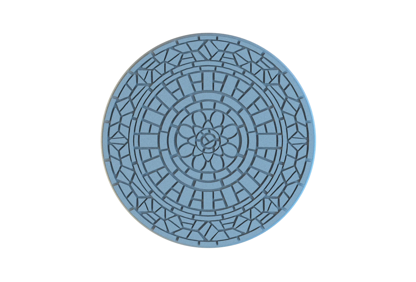 Mosaic Tile Circle Resin Bases | Ancient Artistry for Warhammer, D&D, Wargaming