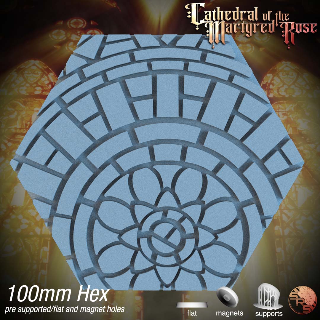 Mosaic Tile Hex Resin Bases | Ancient Artistry for Warhammer, D&D, Wargaming