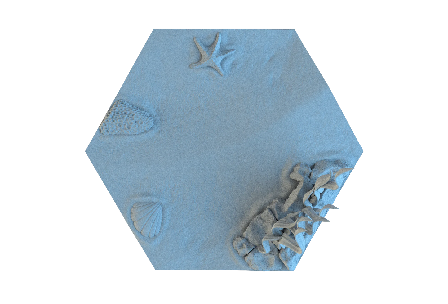 Ocean Hex Resin Bases | Deep Sea for Idoneth, D&D, Wargaming