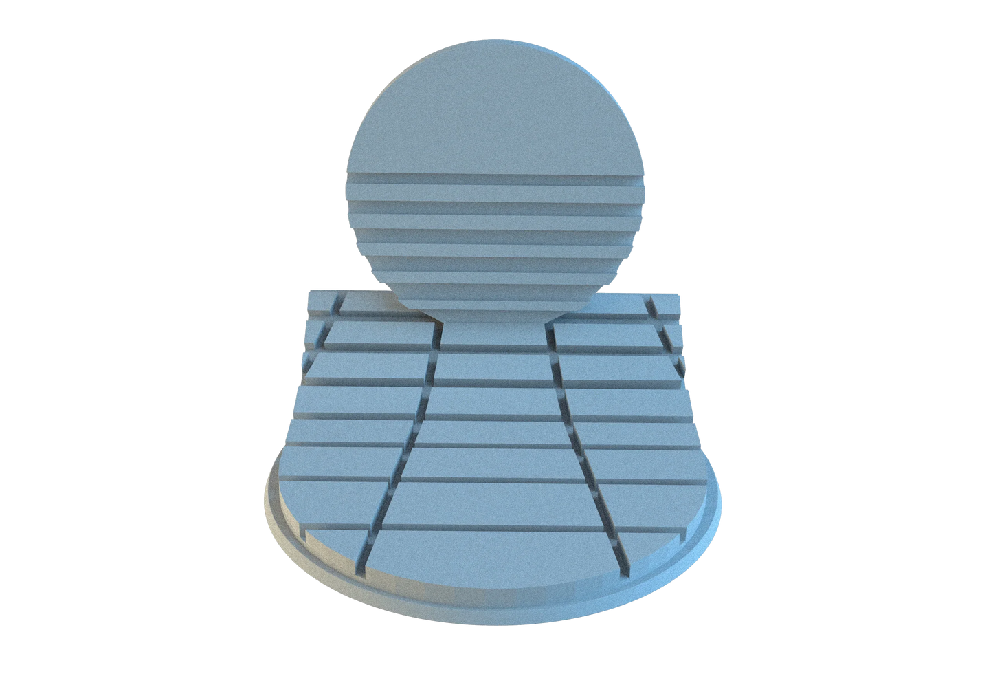 Retrowave Circle Resin Bases | Neon Grid for Cyberpunk, 40k, Wargaming