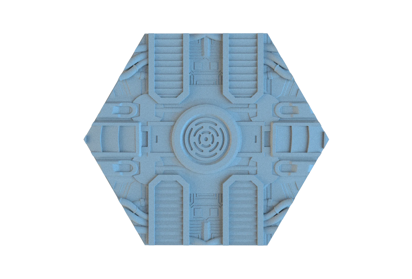 Sci-Fi Hex Resin Bases | Tech Deck for 40k, Necromunda, Star Wars