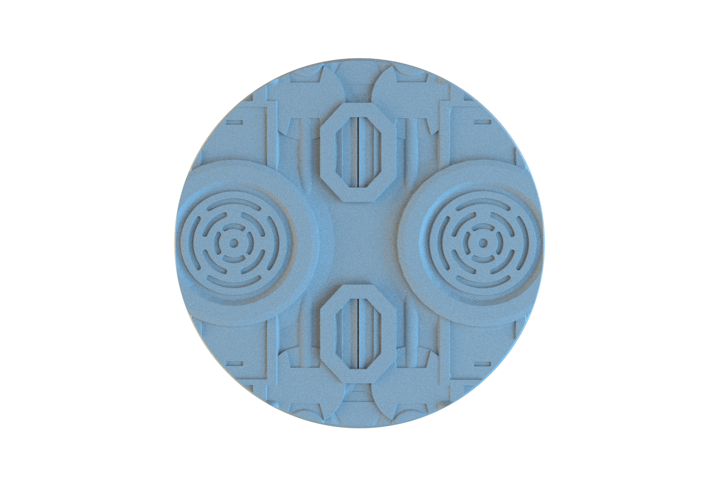 Sci-Fi Circle Resin Bases | Tech Deck for 40k, Necromunda, Star Wars